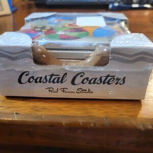 RED FARM STUDIO COASTAL COASTERS BRAND NEW IN BOX